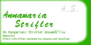 annamaria strifler business card